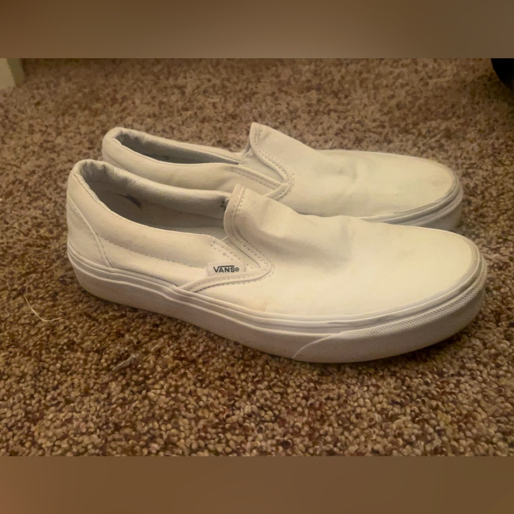 White vans almost near new. Size 7.5.